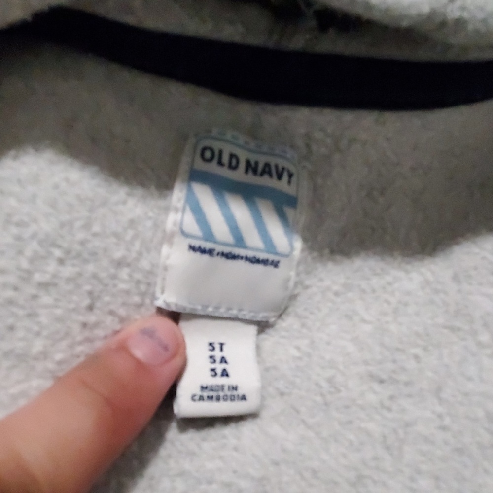 Grey old navy hoodie - Picture 2 of 3